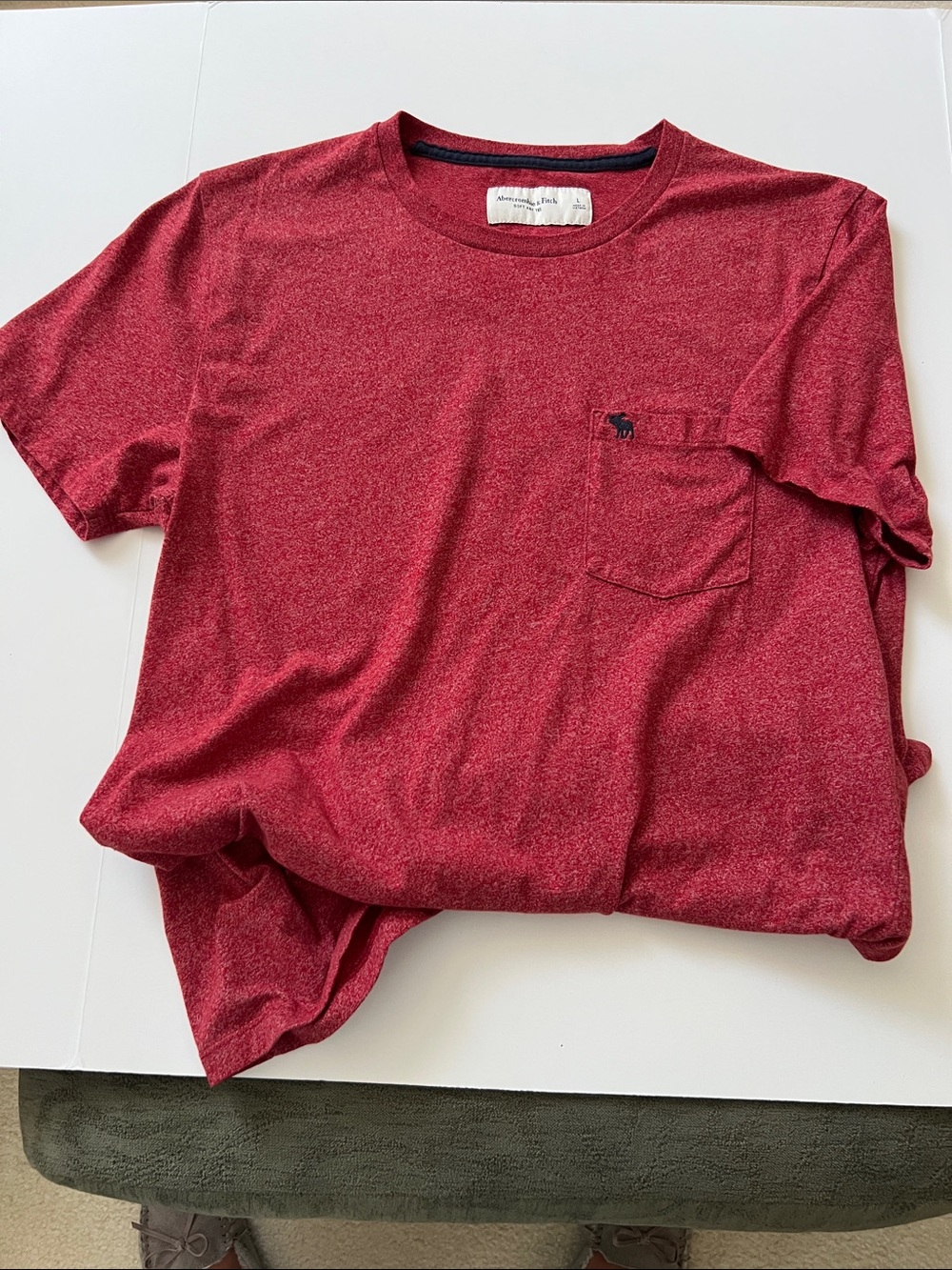 Abercrombie & Fitch Men's Heathered Pocket Tee